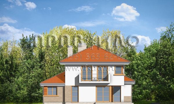 Проект загородного коттеджа с двумя входами S8-277 (Кассиопея 3)