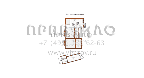 Проект дома с шатровой крышей K-219-1P