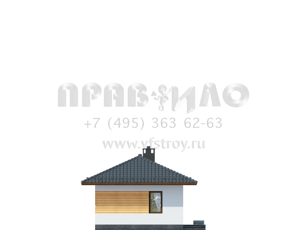 Проект одноэтажного загородного дома S7-95 (3-47а)