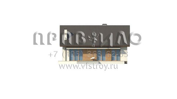 Проект практичного дачного дома S3-84-2 (Z313)