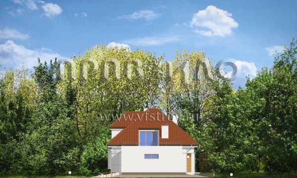 Проект дома из бетонных блоков S8-283-1 (Экo)