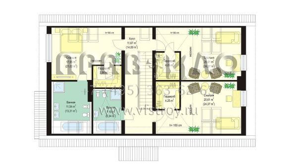 Проект современного дома из керамоблоков S8-281-2 (Современный)
