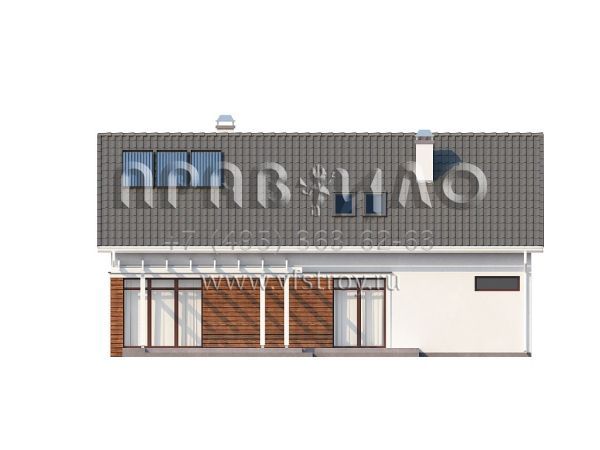 Проект комфортабельного дома с камином для большой семьи S3-173 (Z122)