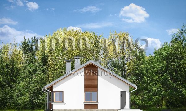 Проект коттеджа для маленькой семьи S8-114 (Дом для Троих)