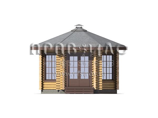 Проект шестигранной беседки S7-20 (1-43)
