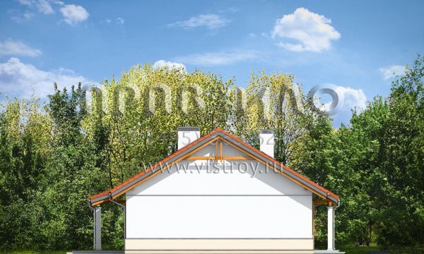 Проект небольшого мансардного коттеджа S8-142-1 (Жабка 2)