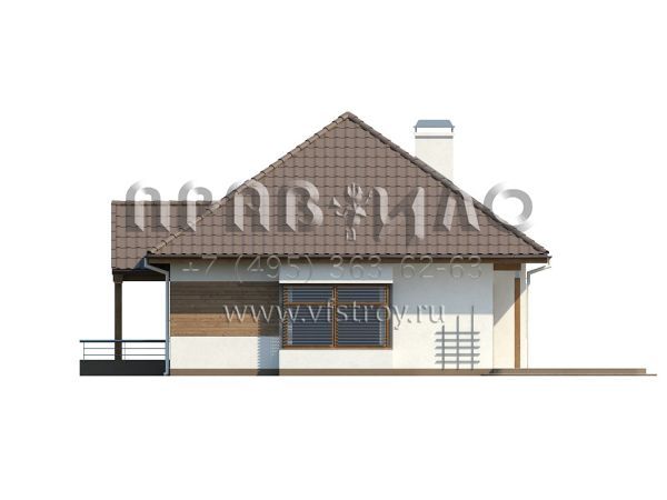 Проект просторного комфортабельного дома для небольшого земельного участка S3-112 (Z106)