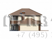 Проект двухэтажного каркасного дома K3-163 (Zx24 dk)