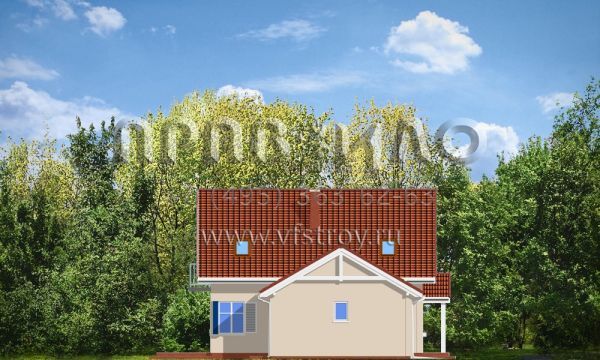 Проект мансардного частного дома S8-137-2 (Первый Дом 3)