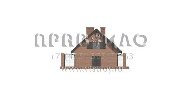 Проект стильного одноэтажного мансардного дома на две семьи S3-203-1 (Z351)