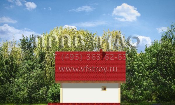 Проект небольшого мансардного дома с большими окнами S8-65 (Сосенка)