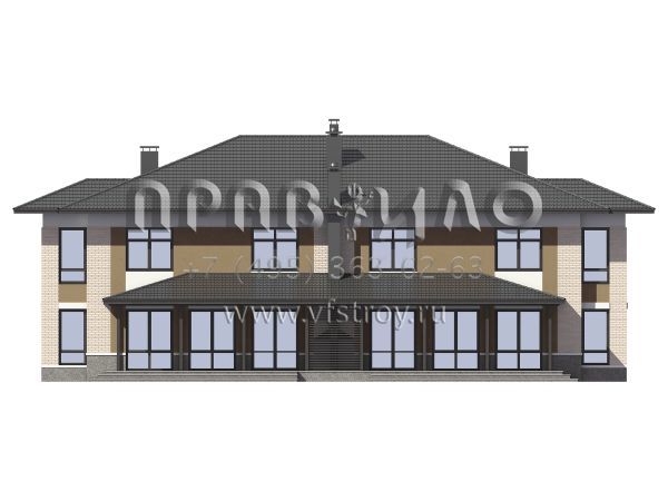 Проект двухквартирного таунхауса S7-395 (3-17-2а)
