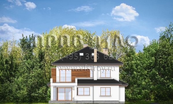 Проект двухэтажного коттеджа S8-375 (Вега)