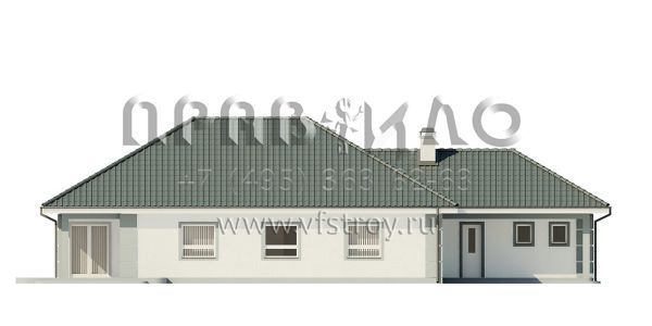 Проект одноэтажного просторного бунгало  S3-377 (Z21)