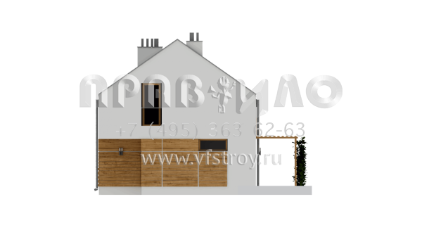 Проект частного дома с кровлей без карниза  S3-110-1 (Z229)