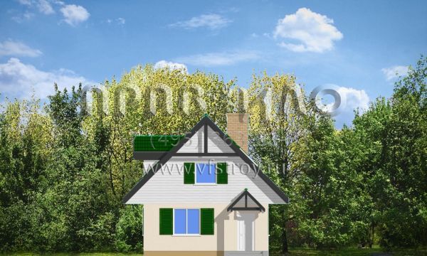 Проект легкого в возведении коттеджа S8-102 (Д03)