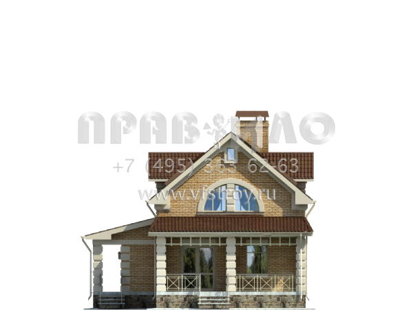 Дом с цокольным этажом для узкого участка S7-192 (2-09)