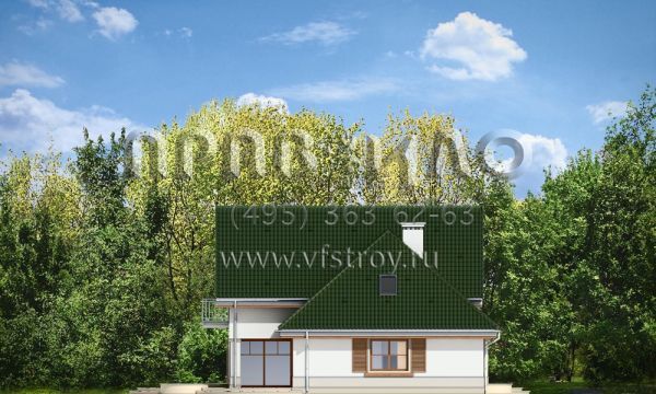 Проект коттеджа со сложными фасадами S8-235 (Дом в Берёзках)