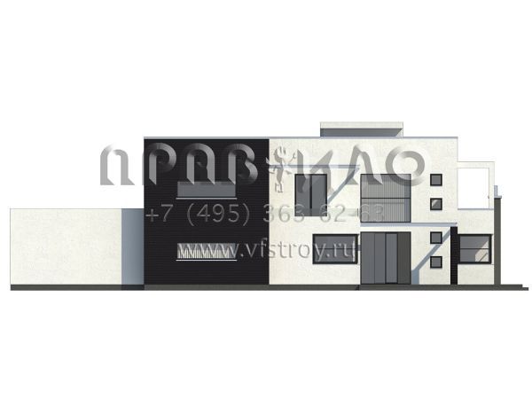 Проект современного загородного дома в стиле модерн  S3-315 (Zx1)