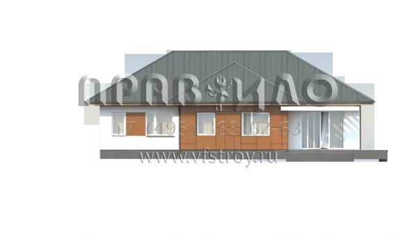 Проект одноэтажного элегантного бунгало S3-115-1 (Z307)