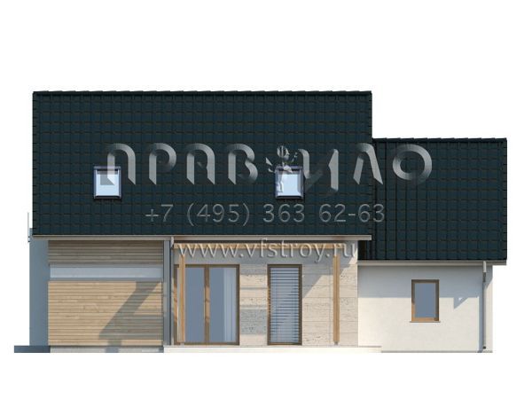 Проект функционального дома с гаражом  S3-150 (Z114)