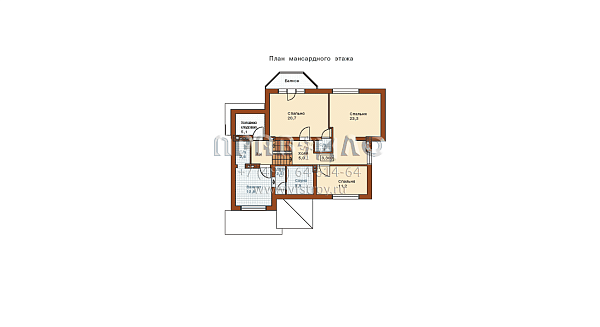 Добротный коттедж для комфортного круглогодичного проживания небольшой семьи G-199-1P