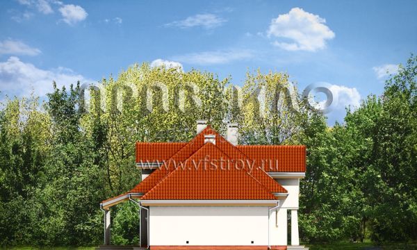 Проект коттеджа с большим смежным гаражом S8-230 (Камеральный)