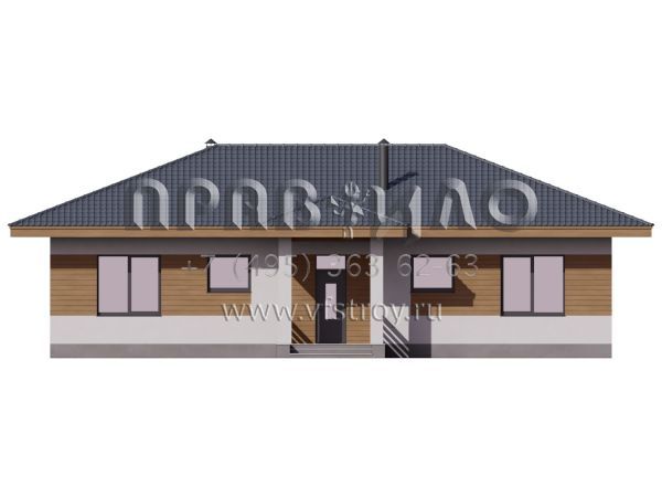 Проект оптимального одноэтажного дома S7-138 (5-17)