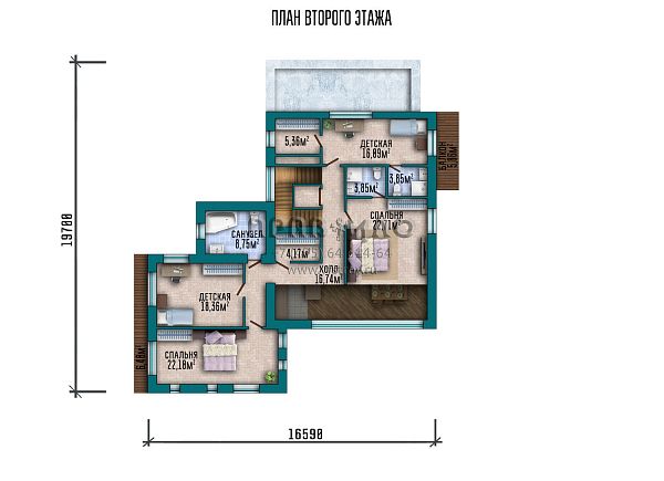 Проект трехэтажного ультрасовременного дома с большой площадью остекления, бассейном и гаражом S2-446 (170-446-3Г)