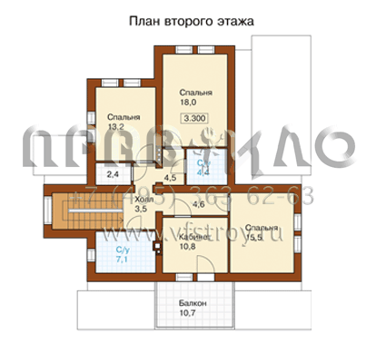 Проект коттеджа с просторной крытой террасой I-219-1P