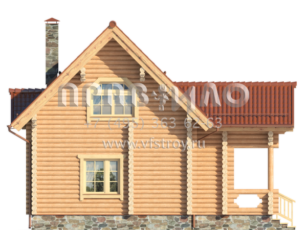 Небольшой деревянный дом для сезонного проживания S7-88 (1-03)