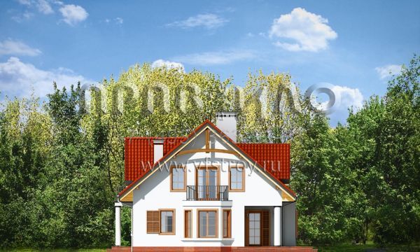 Проект дома из керамоблоков с камином S8-232 (Юлька 4)