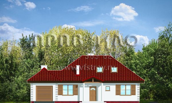 Проект одноэтажного оригинального коттеджа S8-157 (Как Мечта 2)