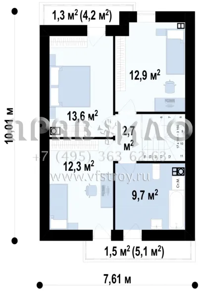 Проект комфортабельного классического дома S3-105-3 (Z174)