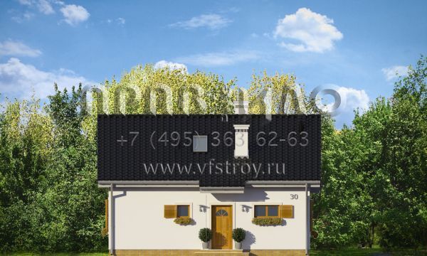 Проект энергоэффективного загородного дома S8-125 (София 3)