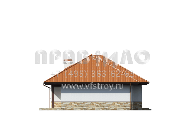 Проект энергоэффективного одноэтажного дома  S3-111-2 (Z23)