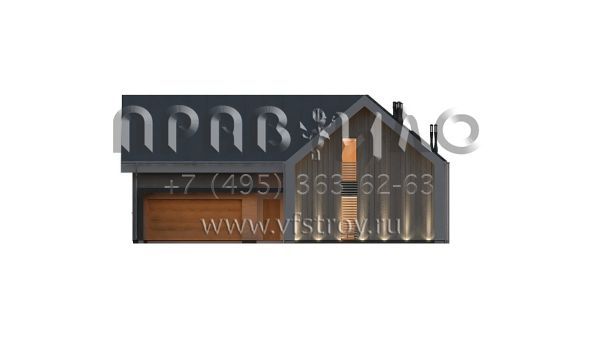 Проект современного дома с просторной гостиной S3-201-3 (Z357)