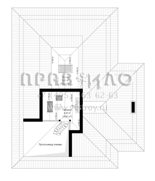 Проект комфортабельного особняка с бассейном, сауной и гаражом на два автомобиля S8-703 (Резиденция с Видом)