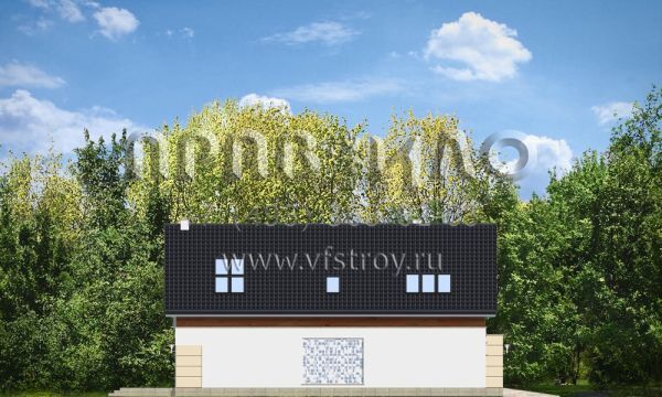 Проект современного дома из керамоблоков S8-281-2 (Современный)