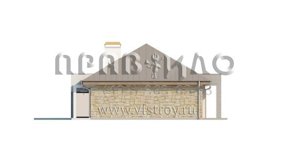 Проект одноэтажного оригинального дома  S3-133-1 (Z165)