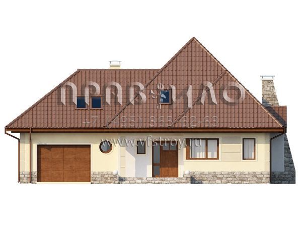 Проект двухэтажного дома с 4 спальнями S3-256 (Z48)