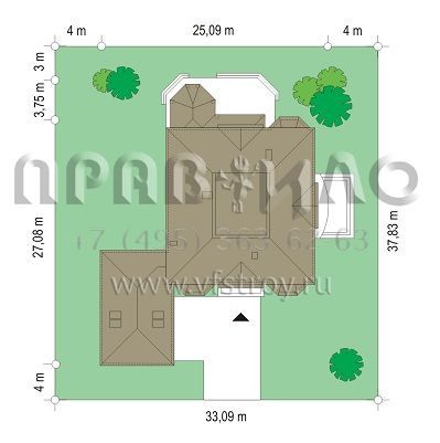 Проект особняка с эркерами S8-728 (Регент)