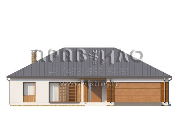 Проект одноэтажного дома в стиле современной классики  S3-166-1 (Z152)