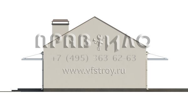 Проект частного экономичного дома с двускатной крышей S3-78 (Z252)