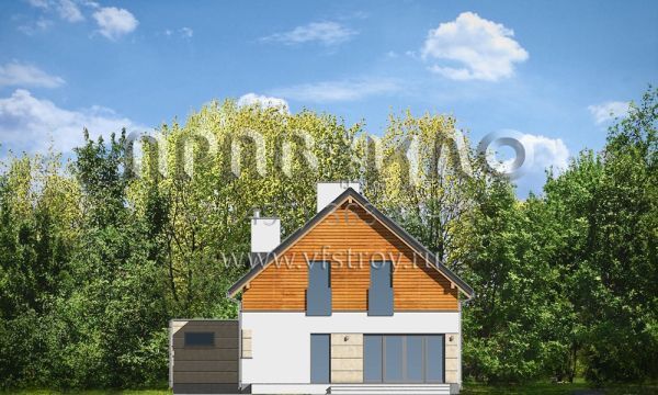 Проект загородного дома с необычным остеклением S8-315-1 (Юрский)