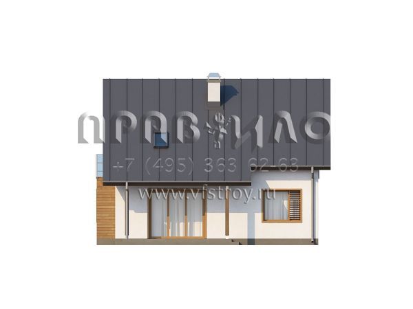 Проект частного дома с эркером  S3-134-1 (Z162)