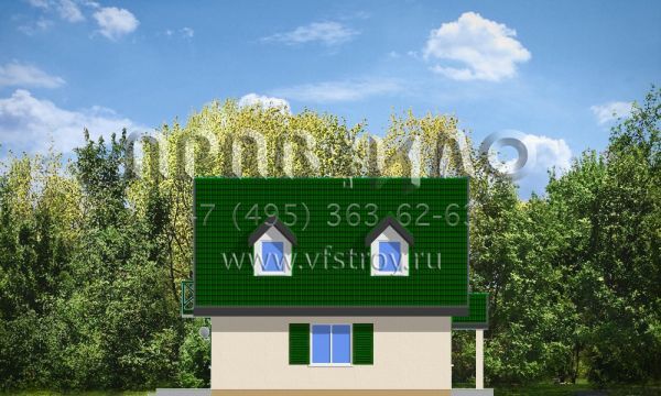 Проект легкого в возведении коттеджа S8-102 (Д03)