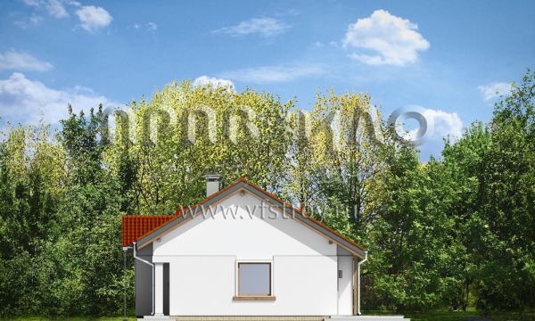 Проект одноэтажного коттеджа с эркером  S8-131-1 (Киприан 3)