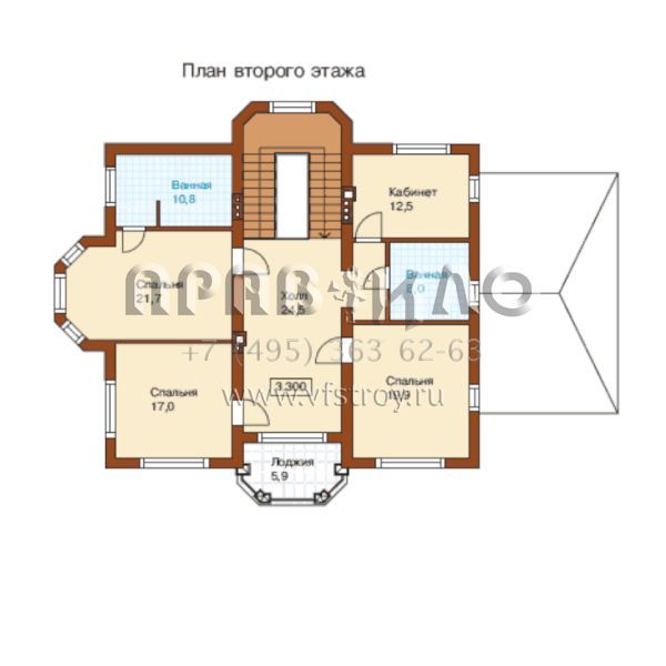 Проект респектабельный особняк для проживания семьи из 4-6 человек S6-317(M-317-1K)