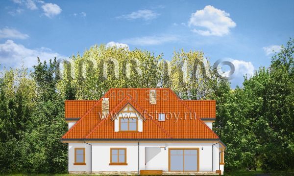 Проект дома с гардеробными S8-264-1 (Ясень 2)